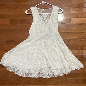 White lace short Free People Dress